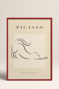 HOMEPACK Ahşap Çerçeveli Tablo Çerçeveli Poster Sanatsal Modern Duvar Dekoru PICASSO-35