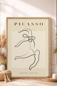 HOMEPACK Ahşap Çerçeveli Tablo Çerçeveli Poster Sanatsal Modern Duvar Dekoru PICASSO-36