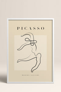 HOMEPACK Ahşap Çerçeveli Tablo Çerçeveli Poster Sanatsal Modern Duvar Dekoru PICASSO-36