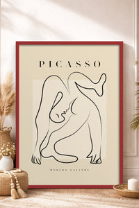 HOMEPACK Ahşap Çerçeveli Tablo Çerçeveli Poster Sanatsal Modern Duvar Dekoru PICASSO-39