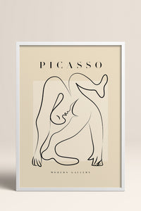 HOMEPACK Ahşap Çerçeveli Tablo Çerçeveli Poster Sanatsal Modern Duvar Dekoru PICASSO-39