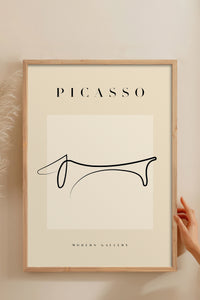HOMEPACK Ahşap Çerçeveli Tablo Çerçeveli Poster Sanatsal Modern Duvar Dekoru PICASSO-41