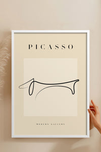 HOMEPACK Ahşap Çerçeveli Tablo Çerçeveli Poster Sanatsal Modern Duvar Dekoru PICASSO-41