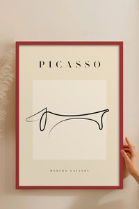 HOMEPACK Ahşap Çerçeveli Tablo Çerçeveli Poster Sanatsal Modern Duvar Dekoru PICASSO-41