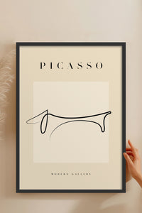 HOMEPACK Ahşap Çerçeveli Tablo Çerçeveli Poster Sanatsal Modern Duvar Dekoru PICASSO-41