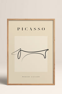 HOMEPACK Ahşap Çerçeveli Tablo Çerçeveli Poster Sanatsal Modern Duvar Dekoru PICASSO-41