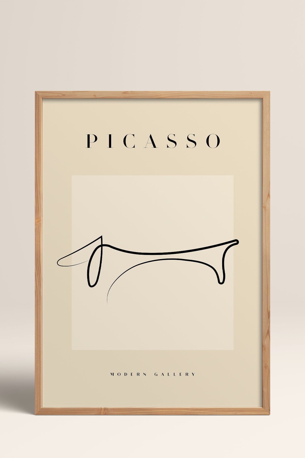 HOMEPACK Ahşap Çerçeveli Tablo Çerçeveli Poster Sanatsal Modern Duvar Dekoru PICASSO-41