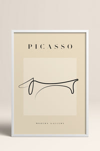 HOMEPACK Ahşap Çerçeveli Tablo Çerçeveli Poster Sanatsal Modern Duvar Dekoru PICASSO-41