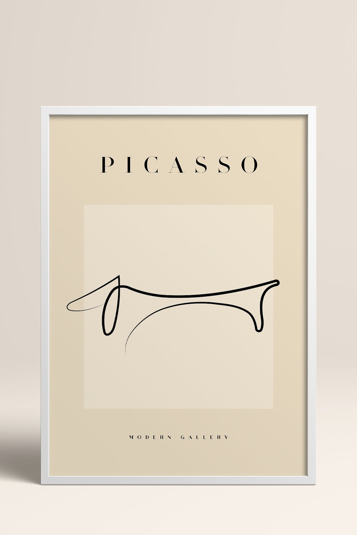 HOMEPACK Ahşap Çerçeveli Tablo Çerçeveli Poster Sanatsal Modern Duvar Dekoru PICASSO-41