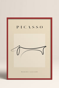 HOMEPACK Ahşap Çerçeveli Tablo Çerçeveli Poster Sanatsal Modern Duvar Dekoru PICASSO-41