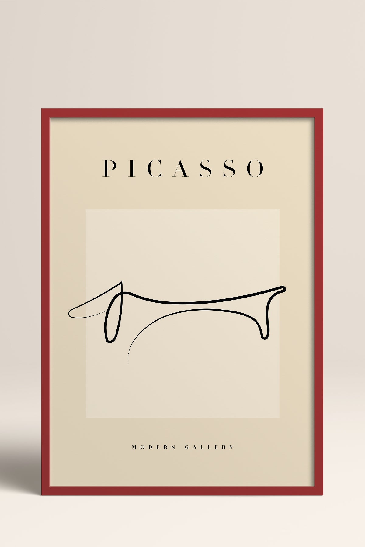 HOMEPACK Ahşap Çerçeveli Tablo Çerçeveli Poster Sanatsal Modern Duvar Dekoru PICASSO-41