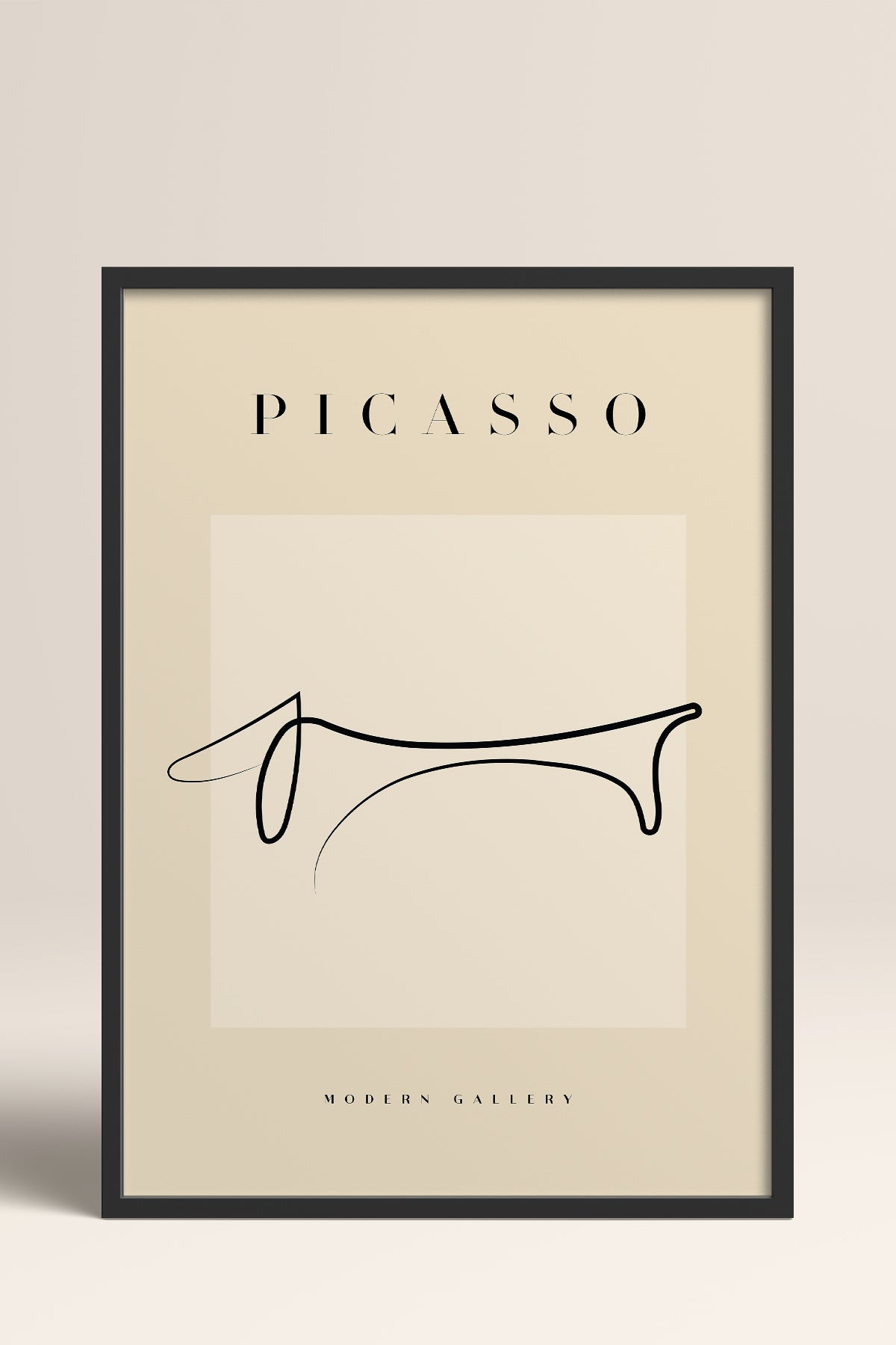 HOMEPACK Ahşap Çerçeveli Tablo Çerçeveli Poster Sanatsal Modern Duvar Dekoru PICASSO-41