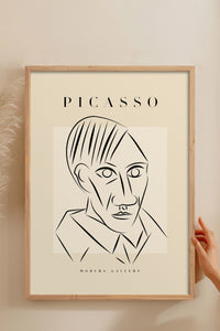 HOMEPACK Ahşap Çerçeveli Tablo Çerçeveli Poster Sanatsal Modern Duvar Dekoru PICASSO-45