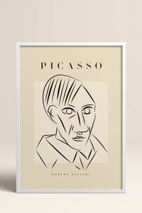 HOMEPACK Ahşap Çerçeveli Tablo Çerçeveli Poster Sanatsal Modern Duvar Dekoru PICASSO-45