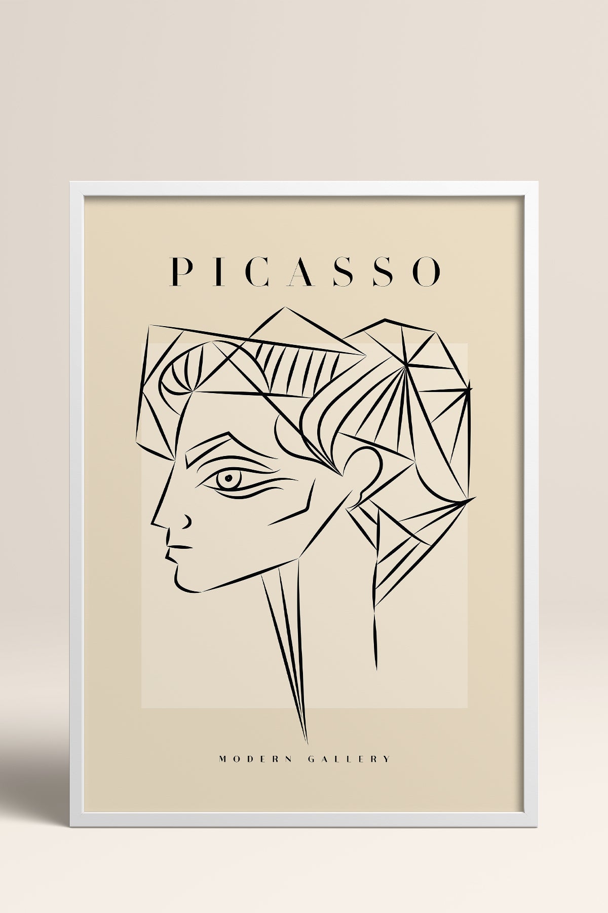 HOMEPACK Ahşap Çerçeveli Tablo Çerçeveli Poster Sanatsal Modern Duvar Dekoru PICASSO-50