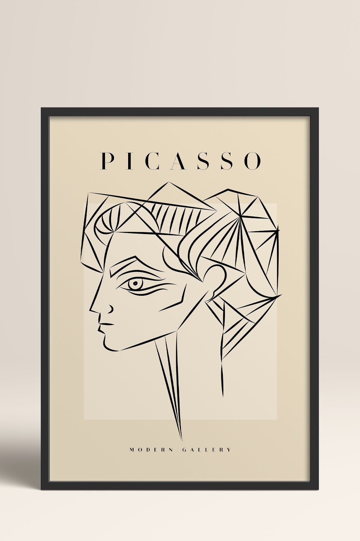 HOMEPACK Ahşap Çerçeveli Tablo Çerçeveli Poster Sanatsal Modern Duvar Dekoru PICASSO-50