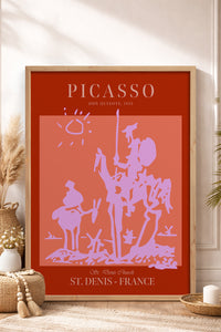 HOMEPACK Ahşap Çerçeveli Tablo Çerçeveli Poster Sanatsal Modern Duvar Dekoru PICASSO-51