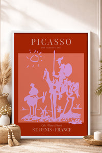 HOMEPACK Ahşap Çerçeveli Tablo Çerçeveli Poster Sanatsal Modern Duvar Dekoru PICASSO-51