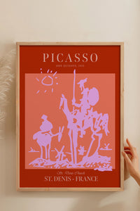 HOMEPACK Ahşap Çerçeveli Tablo Çerçeveli Poster Sanatsal Modern Duvar Dekoru PICASSO-51