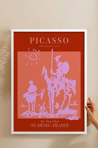 HOMEPACK Ahşap Çerçeveli Tablo Çerçeveli Poster Sanatsal Modern Duvar Dekoru PICASSO-51