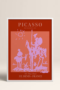 HOMEPACK Ahşap Çerçeveli Tablo Çerçeveli Poster Sanatsal Modern Duvar Dekoru PICASSO-51