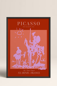 HOMEPACK Ahşap Çerçeveli Tablo Çerçeveli Poster Sanatsal Modern Duvar Dekoru PICASSO-51
