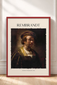 HOMEPACK Ahşap Çerçeveli Tablo Çerçeveli Poster Sanatsal Modern Duvar Dekoru REMBRANDT-02