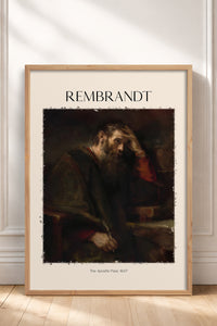 HOMEPACK Ahşap Çerçeveli Tablo Çerçeveli Poster Sanatsal Modern Duvar Dekoru REMBRANDT-04