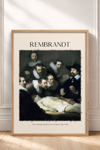HOMEPACK Ahşap Çerçeveli Tablo Çerçeveli Poster Sanatsal Modern Duvar Dekoru REMBRANDT-06