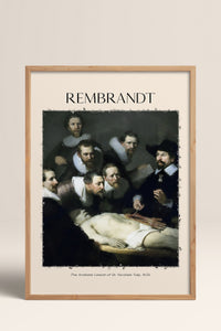 HOMEPACK Ahşap Çerçeveli Tablo Çerçeveli Poster Sanatsal Modern Duvar Dekoru REMBRANDT-06