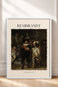 HOMEPACK Ahşap Çerçeveli Tablo Çerçeveli Poster Sanatsal Modern Duvar Dekoru REMBRANDT-09