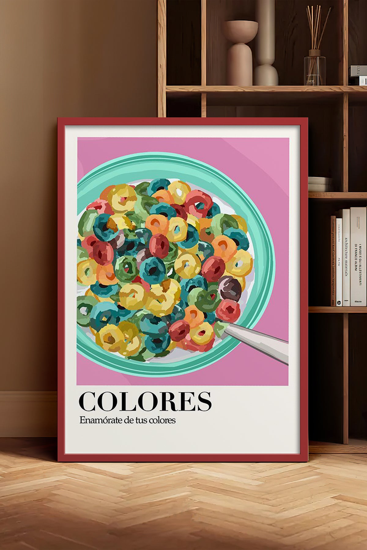 HOMEPACK Ahşap Çerçeveli Tablo Çerçeveli Poster Sanatsal Modern Duvar Dekoru TK-1000