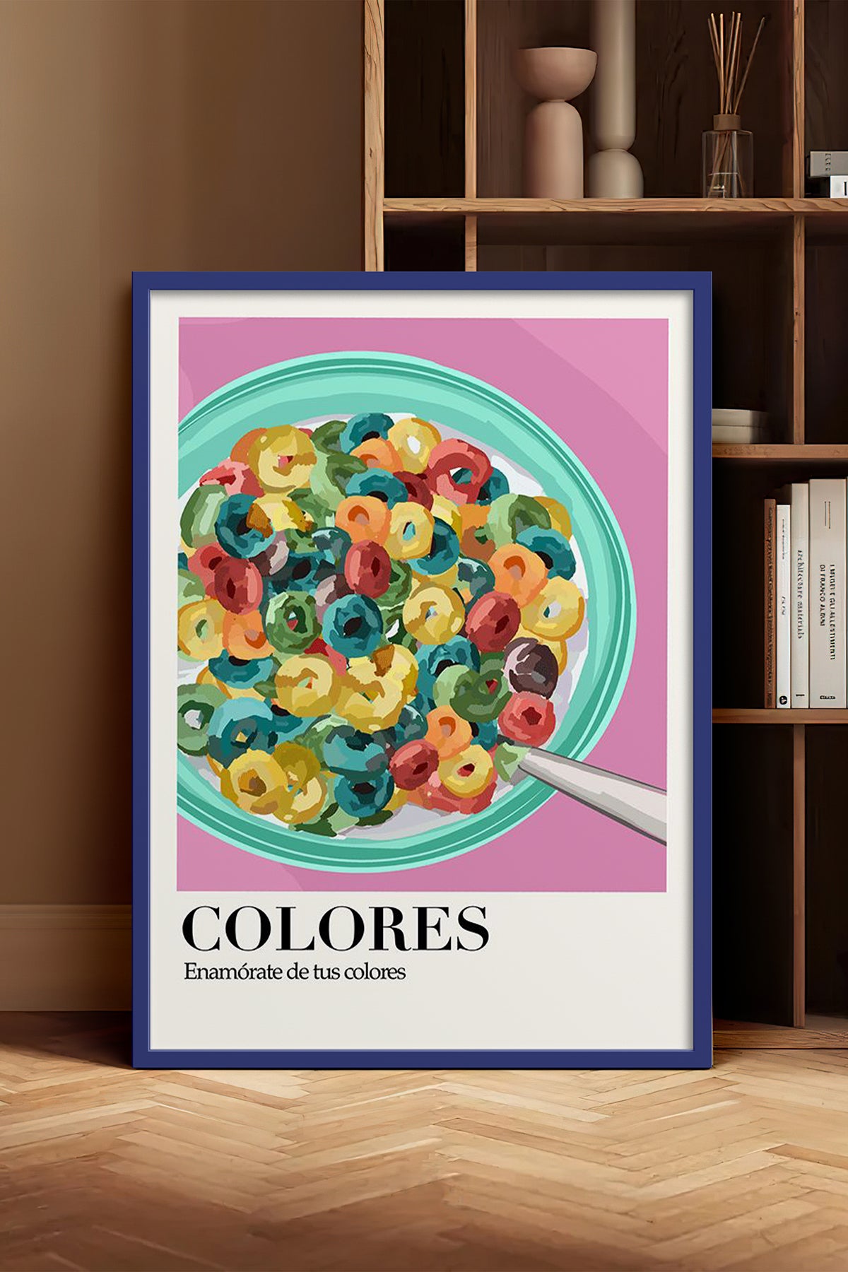 HOMEPACK Ahşap Çerçeveli Tablo Çerçeveli Poster Sanatsal Modern Duvar Dekoru TK-1000