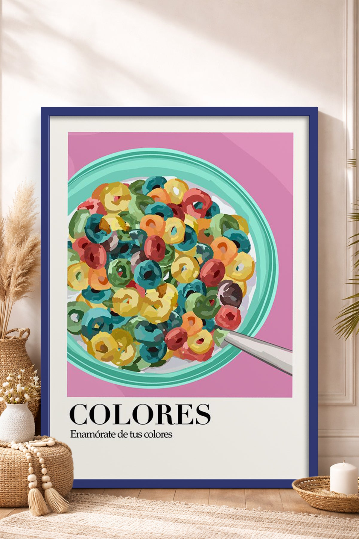 HOMEPACK Ahşap Çerçeveli Tablo Çerçeveli Poster Sanatsal Modern Duvar Dekoru TK-1000