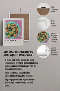 HOMEPACK Ahşap Çerçeveli Tablo Çerçeveli Poster Sanatsal Modern Duvar Dekoru TK-1000