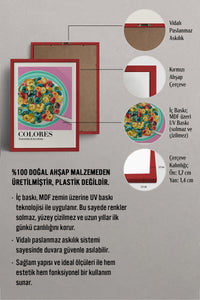 HOMEPACK Ahşap Çerçeveli Tablo Çerçeveli Poster Sanatsal Modern Duvar Dekoru TK-1000