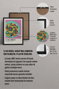 HOMEPACK Ahşap Çerçeveli Tablo Çerçeveli Poster Sanatsal Modern Duvar Dekoru TK-1000