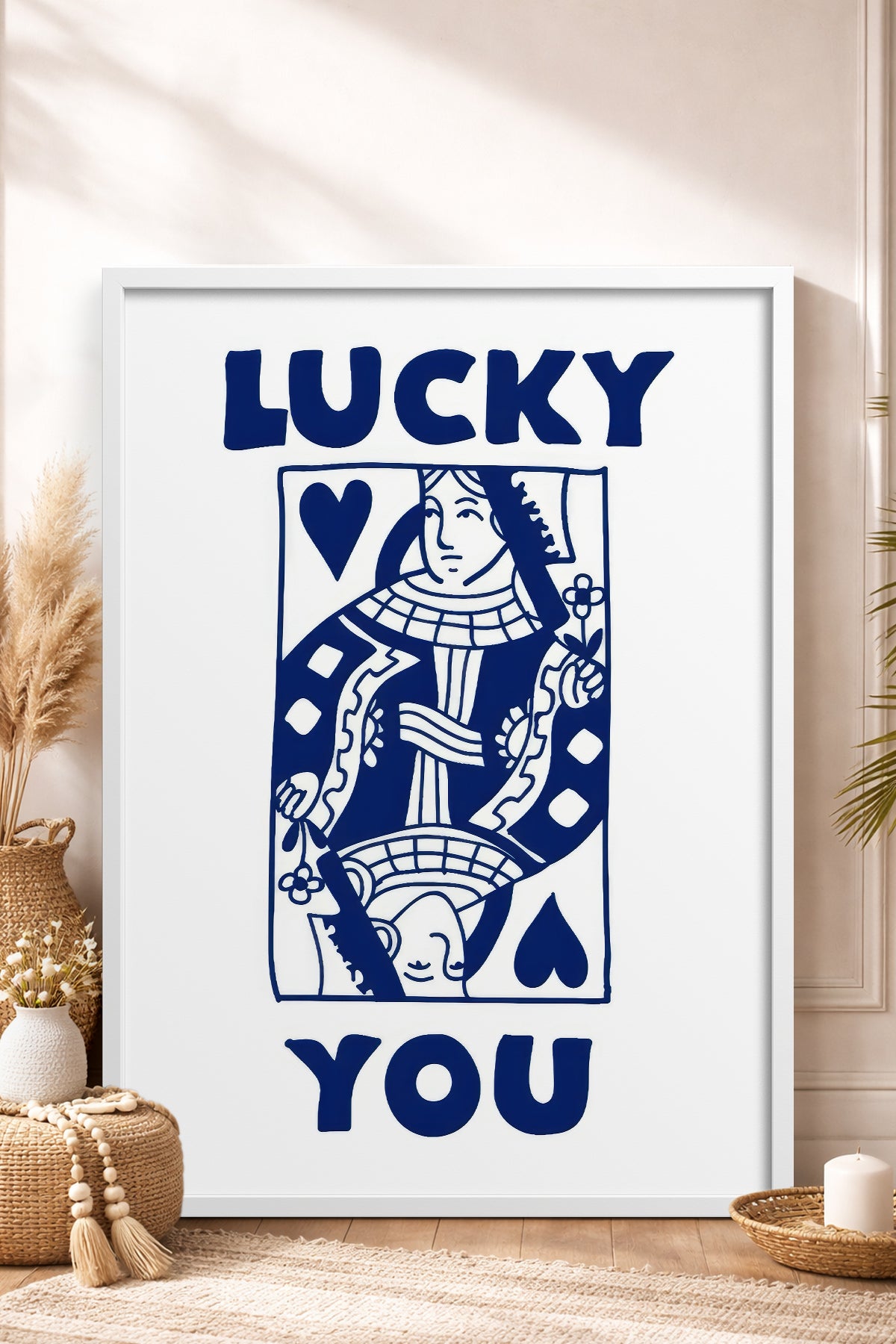 HOMEPACK Ahşap Çerçeveli Tablo Çerçeveli Poster Sanatsal Modern Duvar Dekoru TK-1001