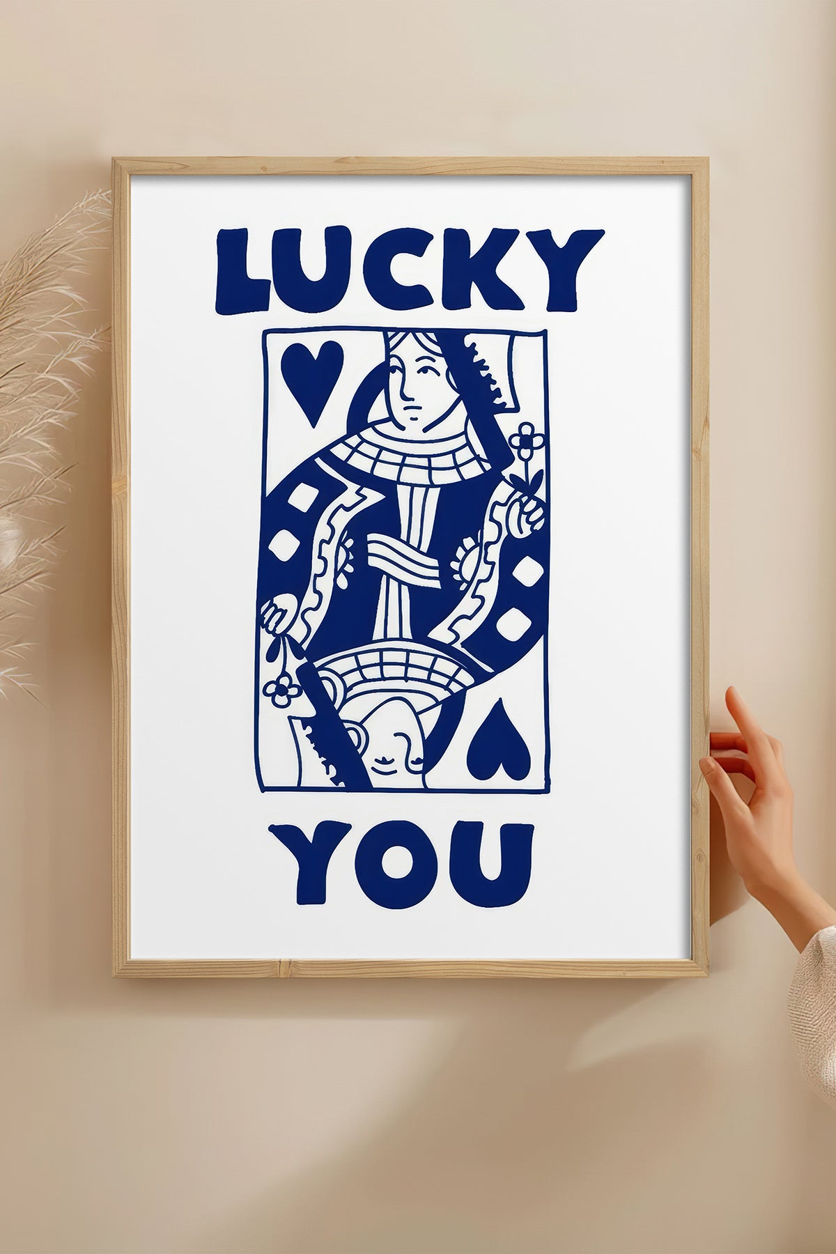 HOMEPACK Ahşap Çerçeveli Tablo Çerçeveli Poster Sanatsal Modern Duvar Dekoru TK-1001