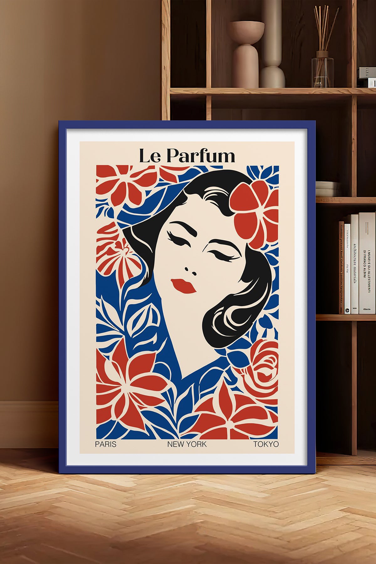 HOMEPACK Ahşap Çerçeveli Tablo Çerçeveli Poster Sanatsal Modern Duvar Dekoru TK-1002