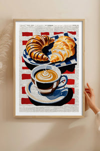 HOMEPACK Ahşap Çerçeveli Tablo Çerçeveli Poster Sanatsal Modern Duvar Dekoru TK-1004