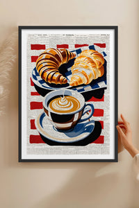HOMEPACK Ahşap Çerçeveli Tablo Çerçeveli Poster Sanatsal Modern Duvar Dekoru TK-1004