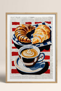 HOMEPACK Ahşap Çerçeveli Tablo Çerçeveli Poster Sanatsal Modern Duvar Dekoru TK-1004