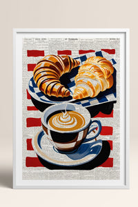 HOMEPACK Ahşap Çerçeveli Tablo Çerçeveli Poster Sanatsal Modern Duvar Dekoru TK-1004