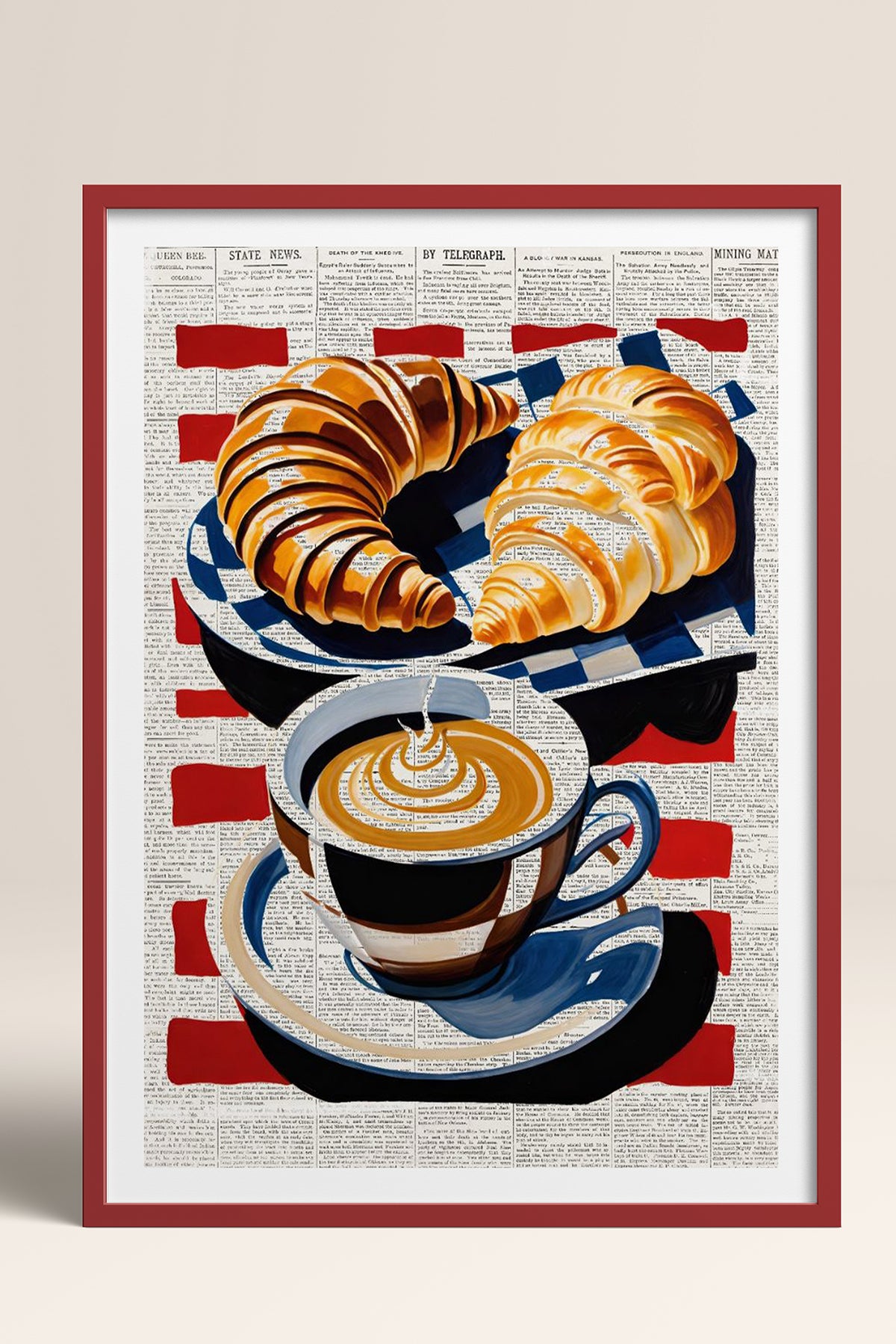 HOMEPACK Ahşap Çerçeveli Tablo Çerçeveli Poster Sanatsal Modern Duvar Dekoru TK-1004
