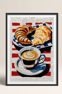 HOMEPACK Ahşap Çerçeveli Tablo Çerçeveli Poster Sanatsal Modern Duvar Dekoru TK-1004