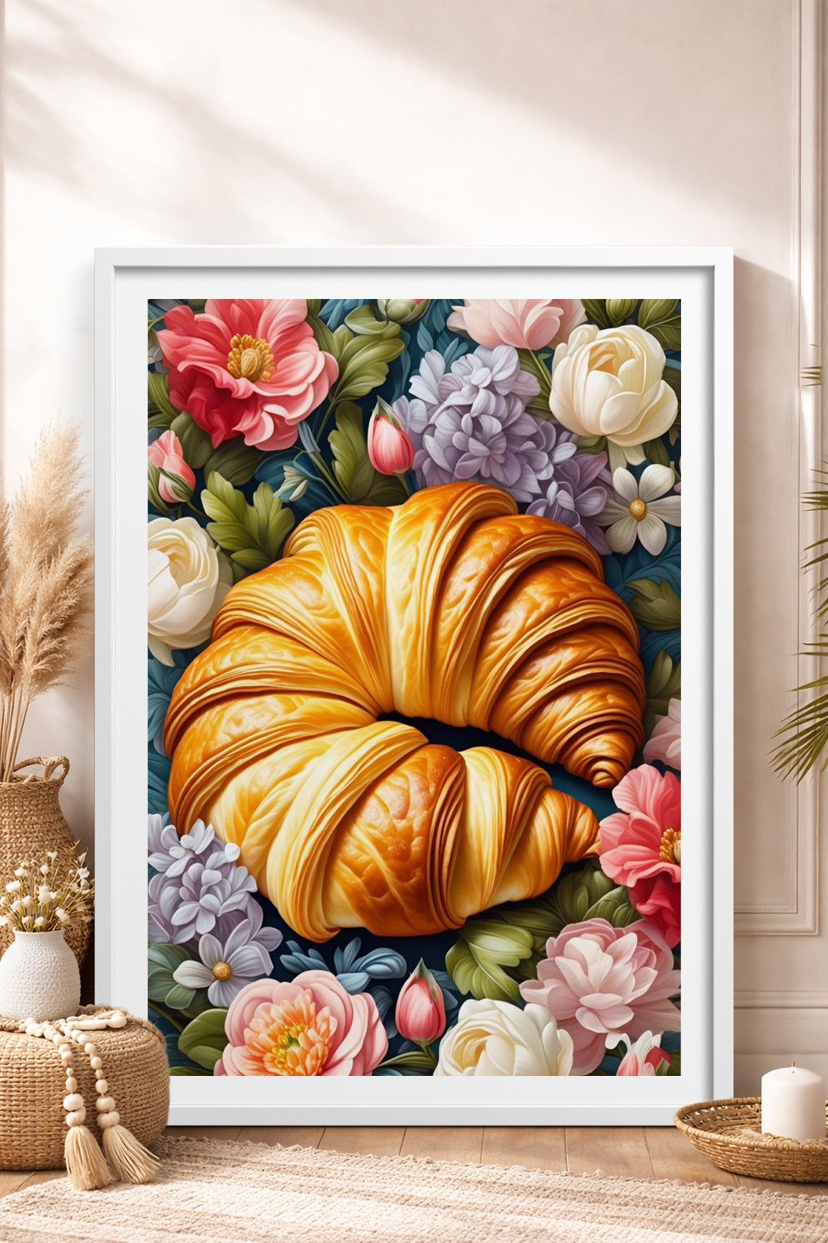 HOMEPACK Ahşap Çerçeveli Tablo Çerçeveli Poster Sanatsal Modern Duvar Dekoru TK-1005