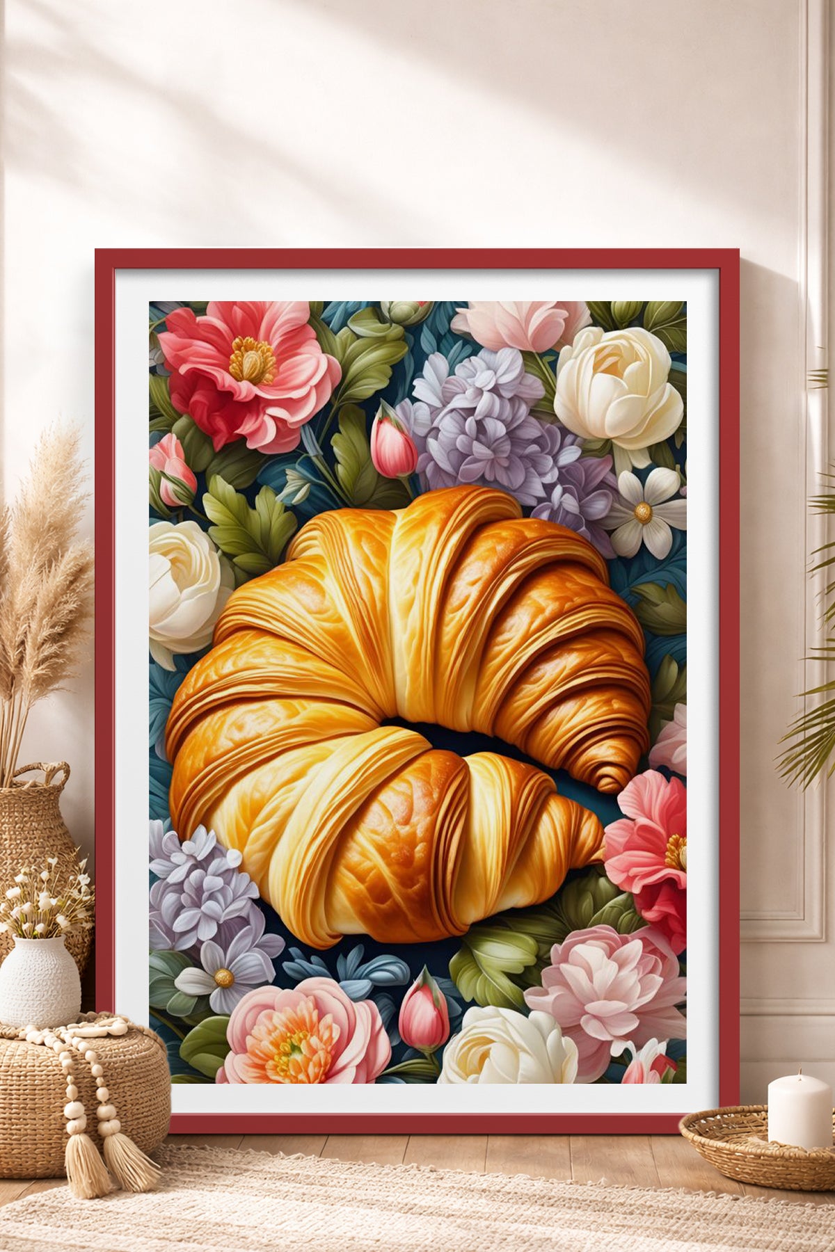 HOMEPACK Ahşap Çerçeveli Tablo Çerçeveli Poster Sanatsal Modern Duvar Dekoru TK-1005