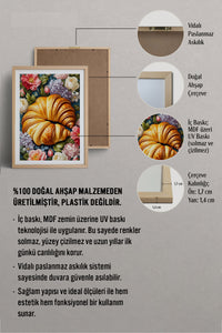 HOMEPACK Ahşap Çerçeveli Tablo Çerçeveli Poster Sanatsal Modern Duvar Dekoru TK-1005