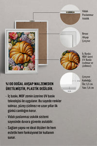 HOMEPACK Ahşap Çerçeveli Tablo Çerçeveli Poster Sanatsal Modern Duvar Dekoru TK-1005